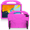 Para iPad Pro Carcasa protectora anticaída plana EVA de 11 pulgadas con soporte para el pulgar (rosa rosa)