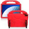 Para iPad Air3 Carcasa protectora plana anti-caída de EVA de 10,5 pulgadas con soporte para el pulgar (rojo)