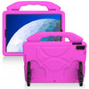 Para iPad Air3 Carcasa protectora plana anti-caída de EVA de 10,5 pulgadas con soporte para el pulgar (rosa rosa)