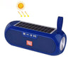 T & G TG182 Columna portátil Caja de música estéreo inalámbrica Energía solar Impermeable USB AUX FM Radio Supergraves (Verde)