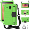 Para GalaxyTab A 8.0 (2017) T380 Honeycomb Design EVA + PC Carcasa protectora plana anticaída de cuatro esquinas con correas (Verde + Negro)