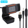 Webcam HD 480P PC Cámara para Skype para Android TV Cámara giratoria para computadora Cámara web USB