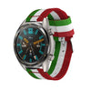 22 mm para Huawei Watch GT2E GT2 46mm Nylon Sola correa de anillo (rojo blanco verde)