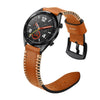 22 mm para Huawei Watch GT2E GT2 Band de reloj de cuero de 46 mm (marrón)