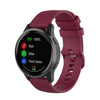 Para Garmin Vivoactive 4 22 mm de banda de reloj de silicona (vino de vino)