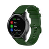 Para Garmin Vivoactive 4 22 mm de banda de reloj de silicona (verde oscuro)
