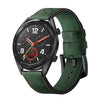 22 mm para Huawei Watch GT2E / GT2 46 mm de la banda de reloj de cuero de orificio de pluma (verde)