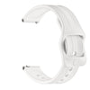 20 mm para Huawei Watch GT2 42 mm / Galaxy Watch Active 2 / Huami GTS / GTR 42 mm Band de reloj de silicona con hebilla japonesa (blanco)