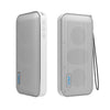 AEC BT-205 Altavoz Bluetooth inalámbrico portátil Altavoz de música estéreo Micrófono incorporado, Soporte para tarjeta TF (Blanco)