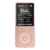 Reproductor de música con sonido sin pérdidas MP4 portátil Grabador de FM Reproductor Walkman Mini soporte Música, Radio, Grabación, MP3, Tarjeta TF, Sin memoria (Rosa)