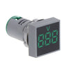 AD101-22VMS Mini AC 20-500V Voltímetro Panel Cuadrado LED Indicador de medidor de voltaje digital (Verde)