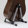 Gris SK20 Soporte de guitarra portátil de aleación de aluminio plegable universal Soporte para instrumentos de cuerda