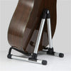 Silver SK20 Soporte de guitarra portátil de aleación de aluminio plegable universal Soporte de instrumentos de cuerda