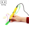Pluma de impresión 3D de juguetes educativos para niños RP800A, tipo de enchufe: enchufe de la UE (amarillo)