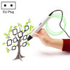 Pluma de impresión 3D de juguetes educativos para niños RP800A, tipo de enchufe: enchufe de la UE (blanco)