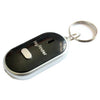 Mini LED Whistle Buscador de llaves parpadeando pitido remoto Perdido Localizador Localizador Localiadora para niños (Negro)