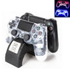 Para PlayStation 4 / PS4 Pro / PS4 Slim Wireless Controller LED indicador de LED Manija doble DUAL USB Cargando Dock Station Stand