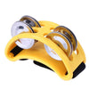 Campana de percusión de aluminio para pie de cajón, tamaño: 10 x 8 x 4 cm (amarillo)