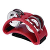 Campana de percusión de aluminio para pie de cajón, tamaño: 10 x 8 x 4 cm (rojo)
