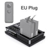 Cargador de batería triple micro USB para cámara panorámica Insta360 ONE X (enchufe de la UE)