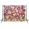 2.1m x 1.5m Simulación de pared de flores Arreglo de fiesta de bodas de rosas Tela de fondo de fotografía 3D (H3)
