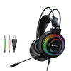 Pantsan PSH-400 USB CABEZA CABEZA LUMINOUS RGB Auriculares con cable, Especificación: 3.5mm negro
