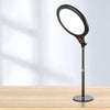 Soporte de luz de relleno de belleza de escritorio para fotografía de transmisión en vivo de 10 pulgadas 26 cm, estilo: versión mediana (negro)