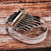 8-NOTA Thumb Piano Mini Carimba instrumento (transparente)