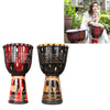 Tambor africano pintado para niños, jardín de infantes, instrumentos de percusión, pandereta de piel de oveja, entrega aleatoria, tamaño: grande 12 pulgadas