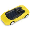 3PCS Solar Toys Car Powered Mini Car Racer Toy para niños (amarillo)