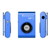 C26 IPX8 Reproductor de música MP3 impermeable para deportes de natación y buceo con clip y auriculares, soporte FM, memoria: 8 GB