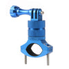 ALUMINUM ALUMINUM ALEAY BICCLE MONTAJE CLACKET Clip para cámara de acción (azul)