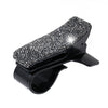 Diamond Car Phone Holder 360 grados giratorios Creative Car Dashboard Mobile Soportes (negro brillante)