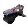 Soporte para teléfono de diamante para automóvil Soportes móviles para tablero de automóvil creativo giratorio de 360 grados (mezcla de color negro)