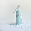 Soporte creativo para teléfono móvil, mini ventilador de aerosol de dibujos animados, ventilador USB portátil (verde)