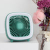 Ventilador de escritorio recargable USB Ventilador de bolsillo multifuncional de mano (verde)