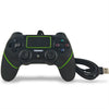 Para el controlador del juego del cable del mango del mango de PS4 (verde negro)