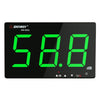 Comprobadores de monitorización de decibelios de ruido de pantalla digital de pantalla grande de 30 ~ 130dB montados en la pared, especificación: SW525G con almacenamiento + USB verde