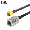 Cable adaptador coaxial RP-SMA macho a N hembra RG58, longitud del cable: 1,5 m