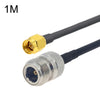 Cable adaptador coaxial SMA macho a N hembra RG58, longitud del cable: 1 m