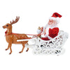 Novedad Creative Elk Trineo Muñeca de Papá Noel con música Coche Universal Eléctrico Juguete Regalo de Navidad