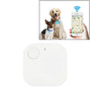 Portátil Mini Cuadrado Anti Dispositivo Perdido Smart Bluetooth Control Remoto Antirrobo Llavero Alarma (Blanco)