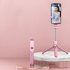 XT06 Live Beauty Bluetooth Tripod Selfie Stick (rosa)