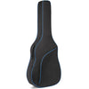 Bolsa de almacenamiento de guitarra gruesa de tela Oxford impermeable, tamaño: 36-38 pulgadas (azul)