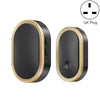 Cacazi A99 Home Smart Control Remoto Timbre Pager Anciano, Estilo: Enchufe del Reino Unido (oro negro)