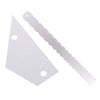 GNR1 Regla de medición de aluminio para cuello de bajo, color: plateado + regla de nivelación