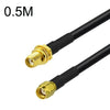 Cable adaptador coaxial RG58 hembra a RP-SMA macho, longitud del cable: 0,5 m