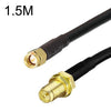 Cable adaptador coaxial SMA macho a RP-SMA hembra RG58, longitud del cable: 1,5 m