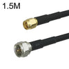 Cable adaptador coaxial SMA macho a F TV macho RG58, longitud del cable: 1,5 m
