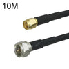 Cable adaptador coaxial SMA macho a F TV macho RG58, longitud del cable: 10 m
